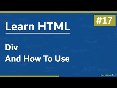 Learn HTML In Arabic 2021 - #17 - Div And How To Use